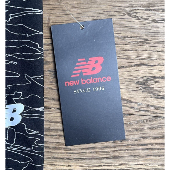 New Balance Girls Printed Performance High Rise Leggings Large 14/16 Black PinK - Picture 6 of 16